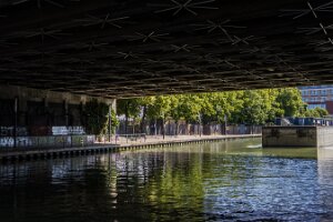 0580-Boulevard Péripherique sur Canal de l'Ourcq-3