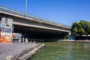 0580-Boulevard Péripherique sur Canal de l'Ourcq-4