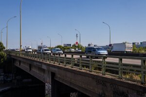 0580-Boulevard Péripherique sur Canal de l'Ourcq