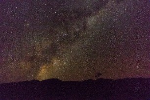 Ciel nocturne Namib autour de Solitaire