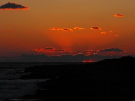 Coucher de soleil à Paphois Chypre